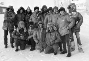 Участники советско-канадской лыжной экспелиции, 1988 г.